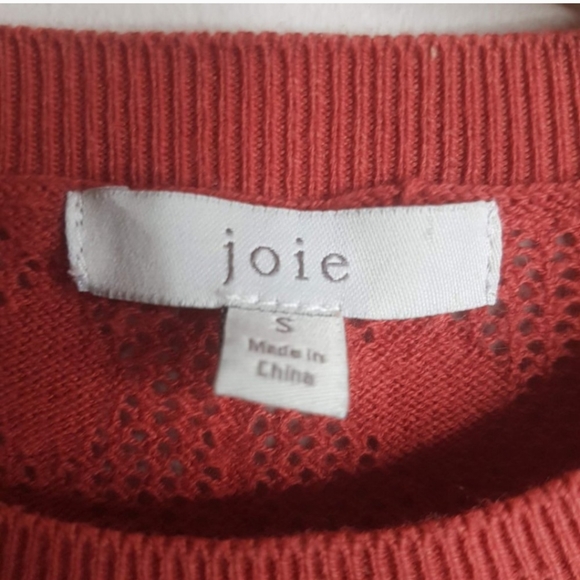 Joie Jaeda Pointelle Cotton & Cashmere Sweater - Picture 4 of 6